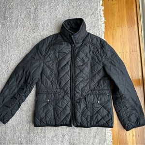 Women’s Quilted winter jacket soft faux fur lined Platinum brand size M